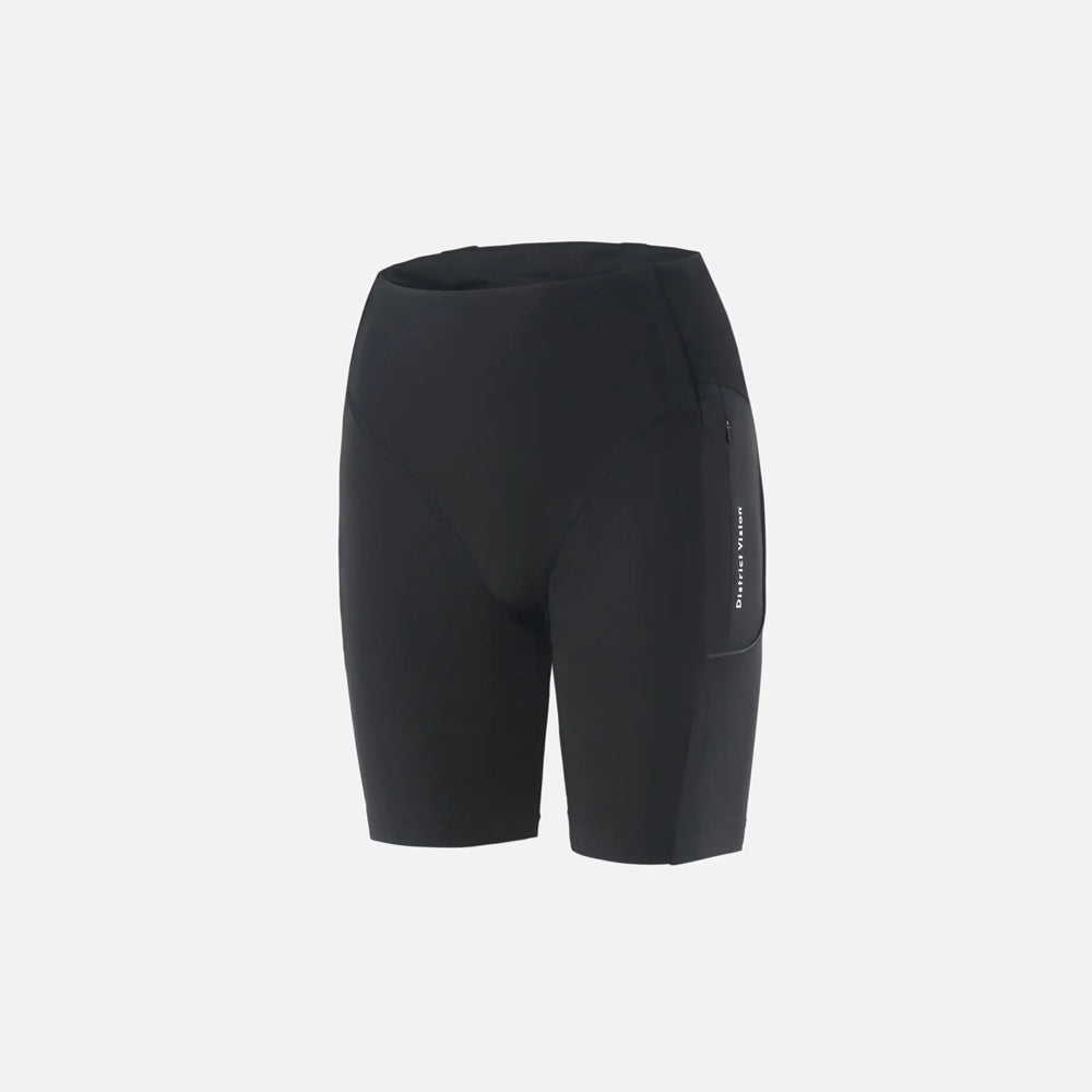 District Vision Womens Cargo Compression 7" Tights - Black