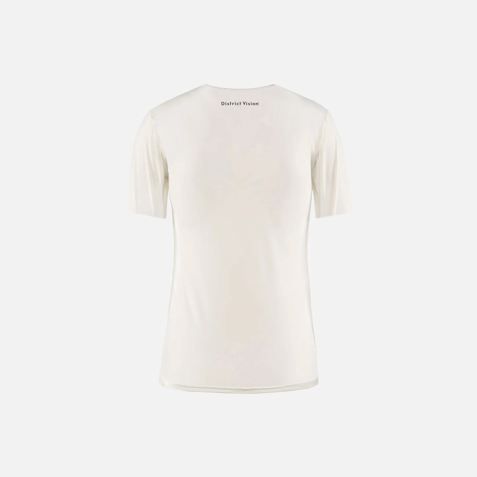 District Vision Womens Paneled  Short Sleeve Tee - Lunar White