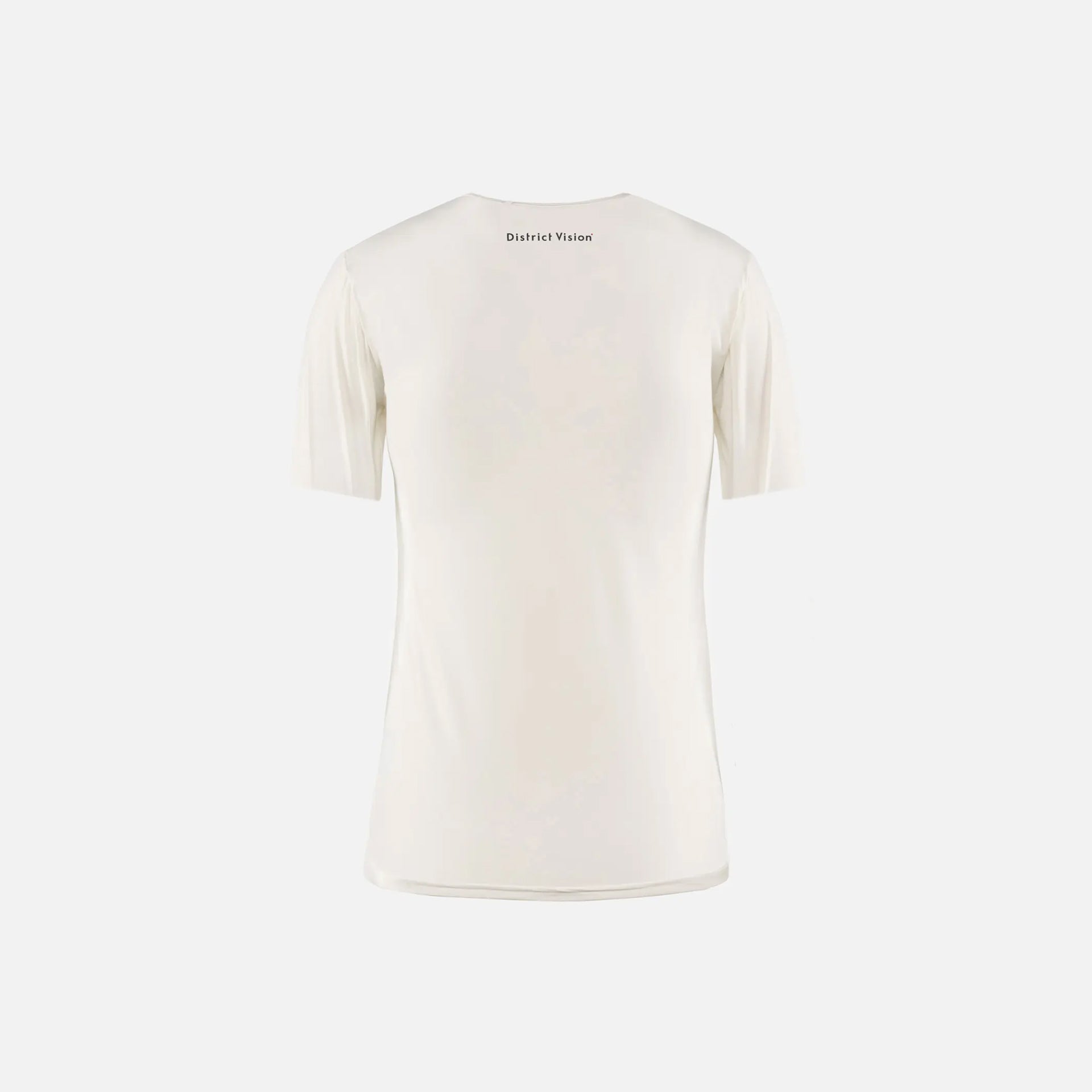 District Vision Womens Paneled  Short Sleeve Tee - Lunar White