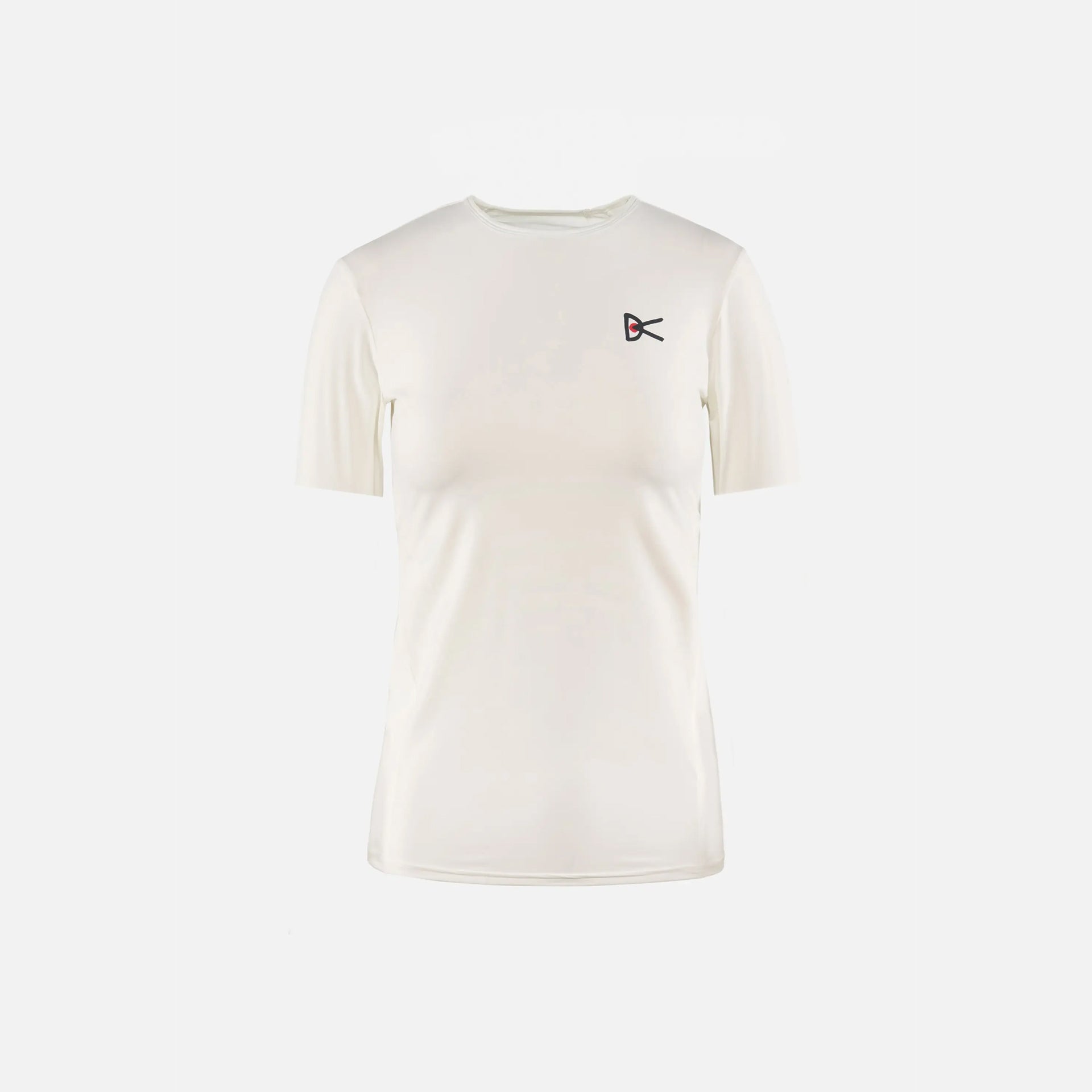 District Vision Womens Paneled  Short Sleeve Tee - Lunar White