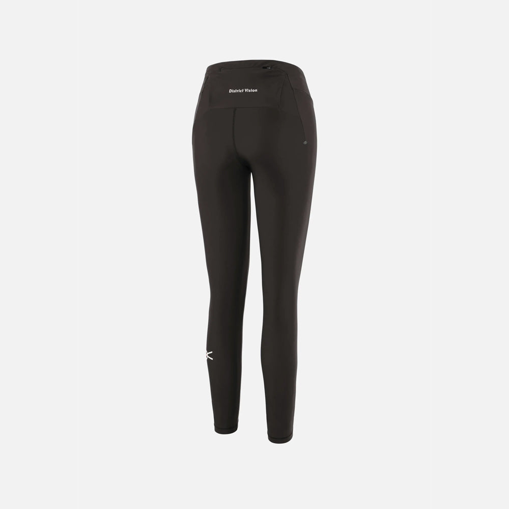 District Vision Womens Pocketed Long Tights - Black