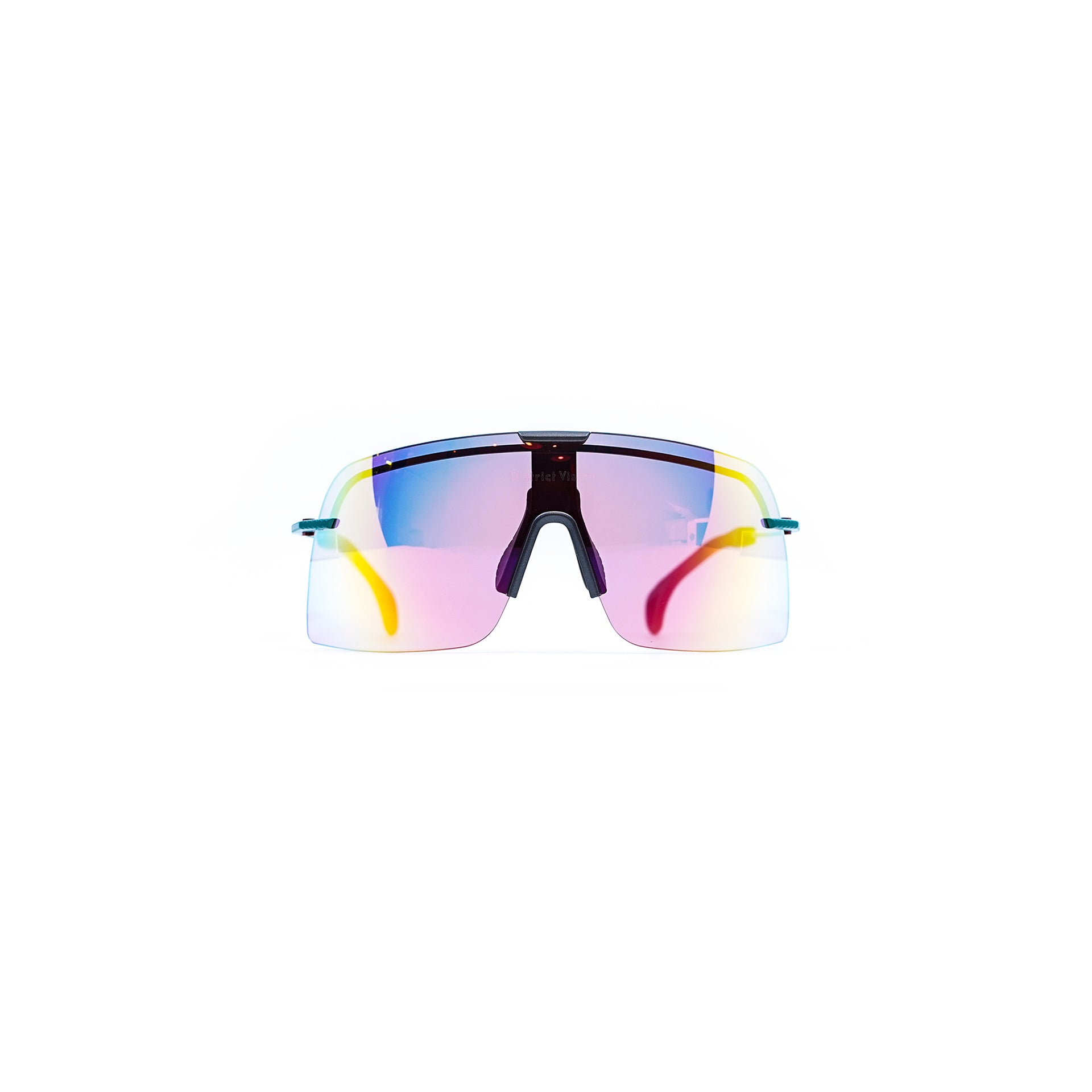 District Vision Yusuke Alpine Blade Ti - Jade Blue (D+ Spectral Mirror Lens)