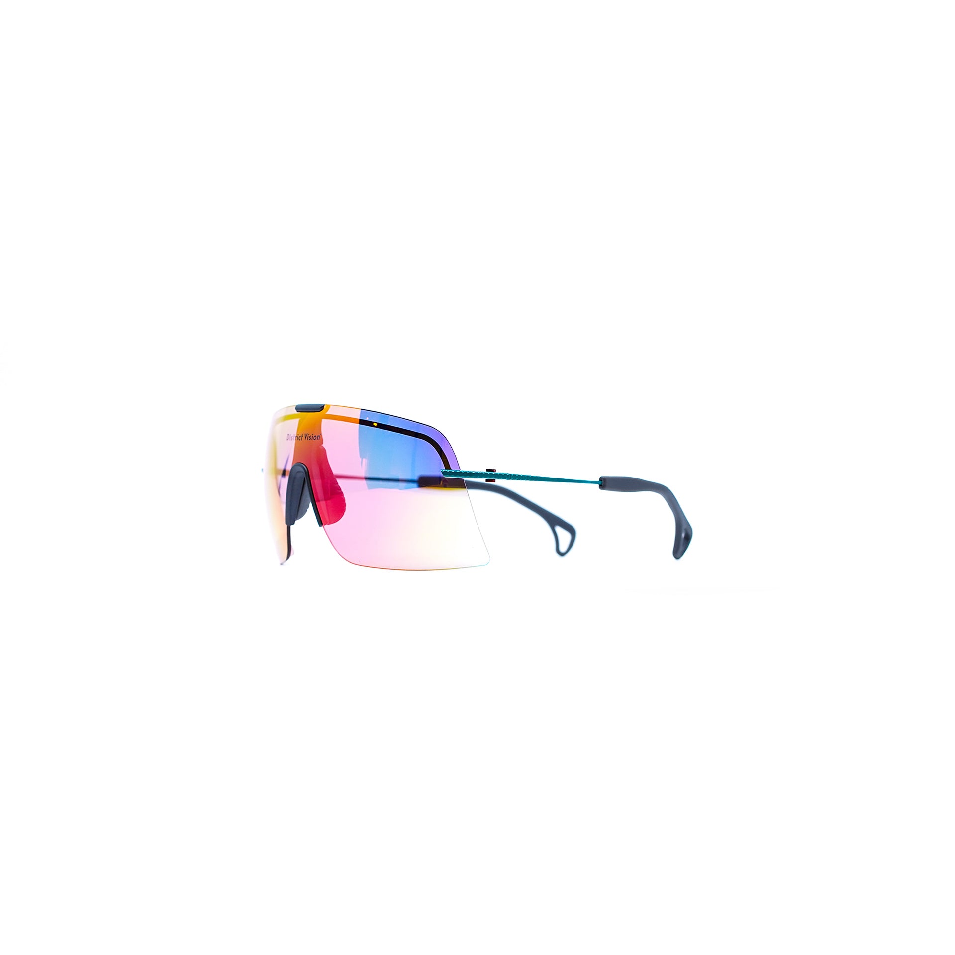 District Vision Yusuke Alpine Blade Ti - Jade Blue (D+ Spectral Mirror Lens)