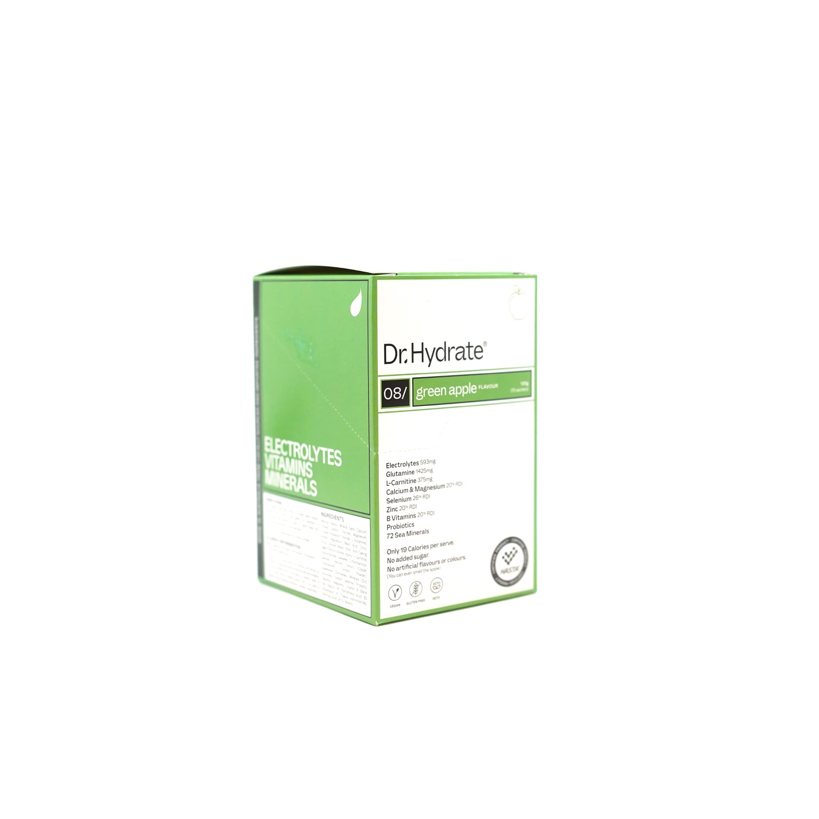 Dr. Hydrate All-In-One Drink Sachet Pack - Green Apple (15 Serves)