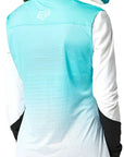 Fox WOMENS FLEXAIR LS JERSEY - Teal Back Facing Model Right