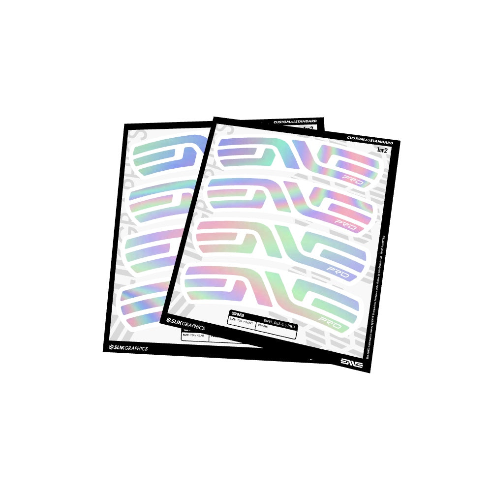 ENVE SES 4.5 PRO Decal Kit - Holographic Rainbow