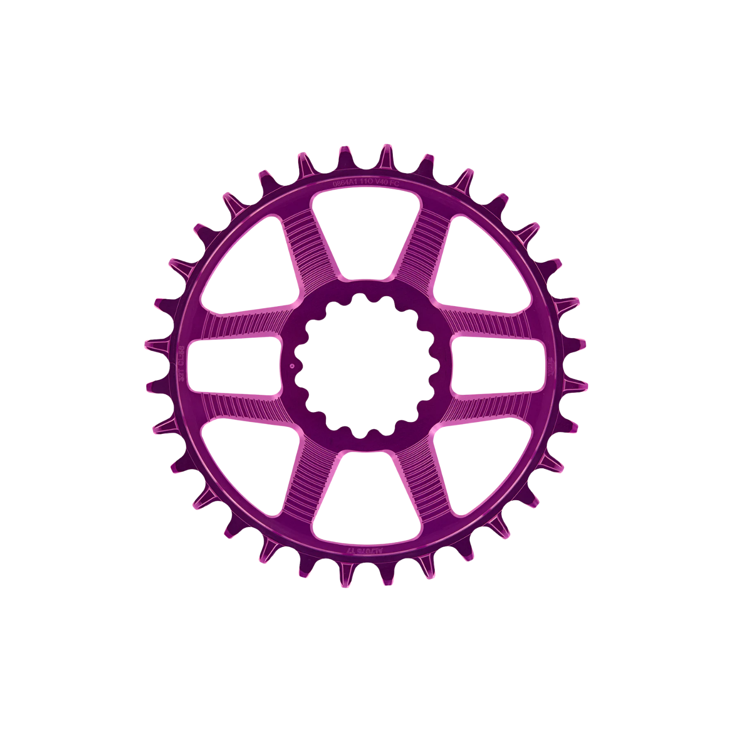 e*thirteen Helix Race Direct Mount Chainring - Eggplant