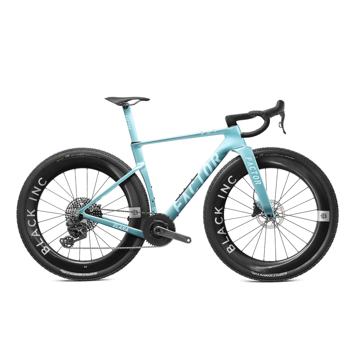 Factor Elara Complete + Black Inc 64 Wheelset - Campagnolo Record 13 X + PM - Virescent Blue