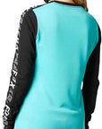 Fox WOMENS RANGER DR LS JERSEY - Teal Back Facing Model