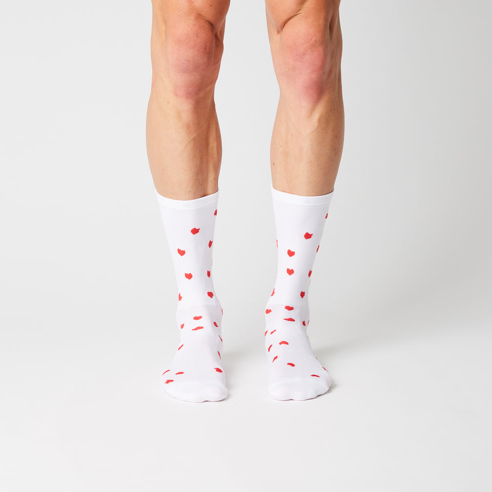 Fingerscrossed #15_03 Socks - Hearts White