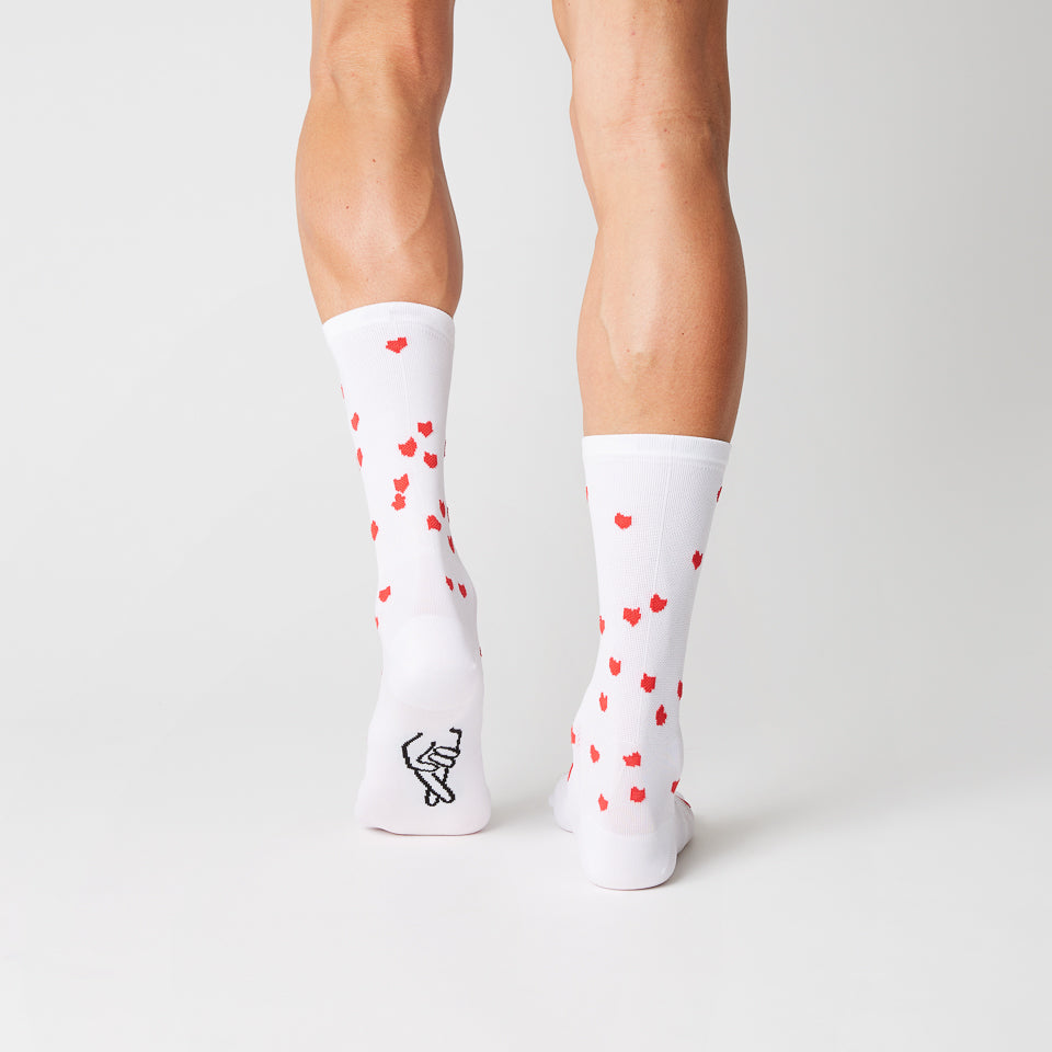 Fingerscrossed #15_03 Socks - Hearts White