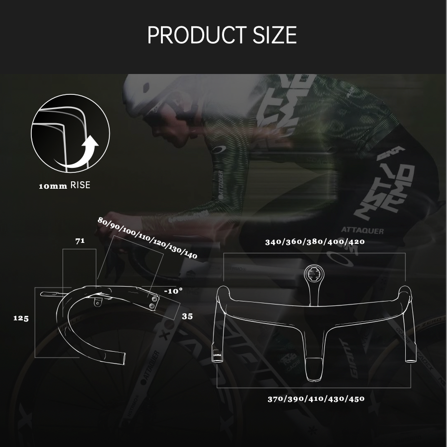 GANNA Angle° Pro Carbon Integrated Handlebar