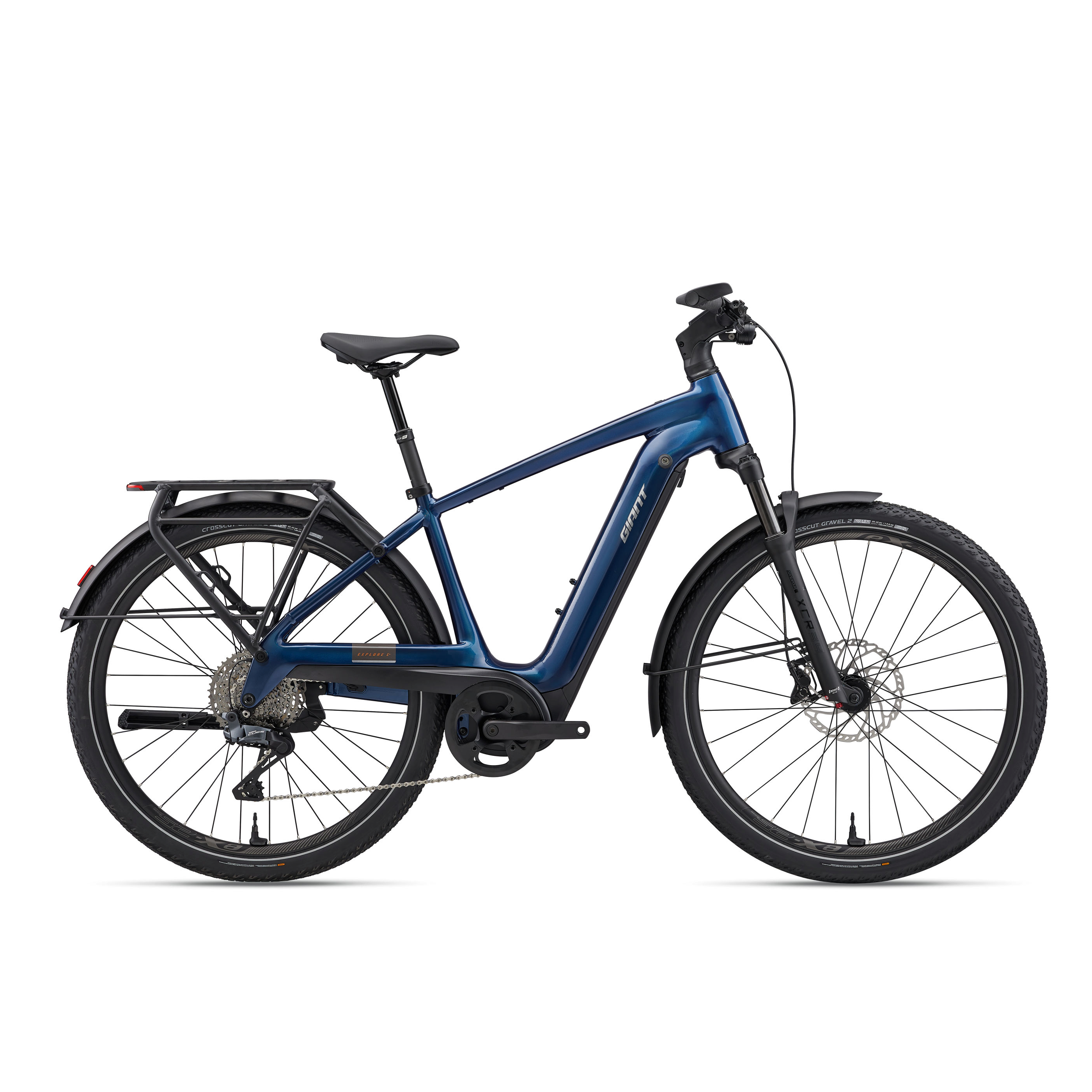 Giant Explore E+ 1 DD Electric Adventure Bike - Metallic Navy