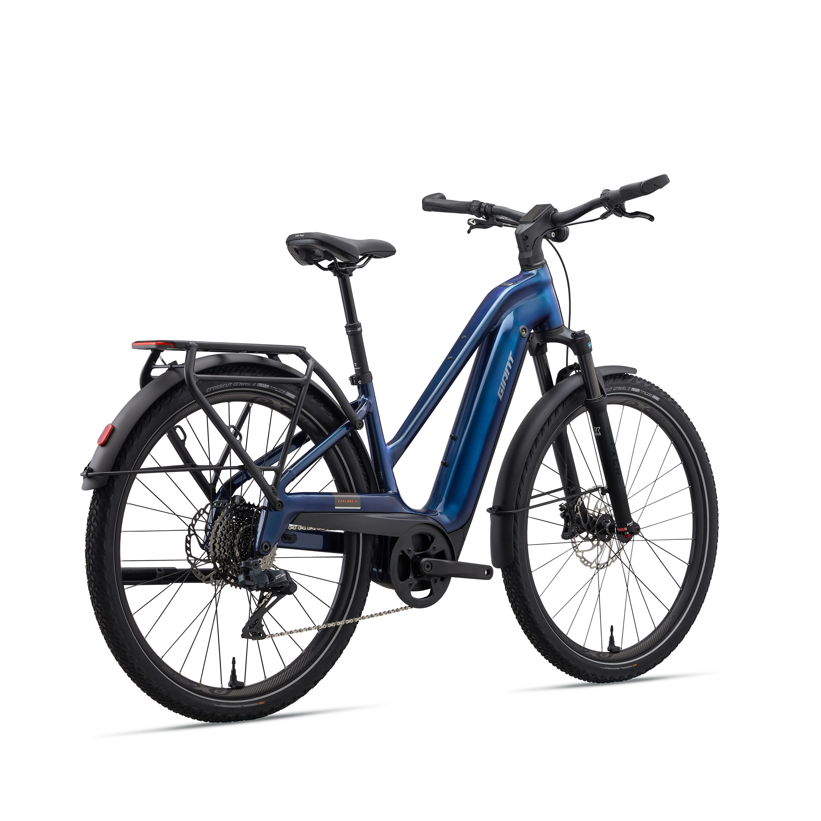 Giant Explore E+ 1 Stagger Electric Adventure Bike - Metallic Navy