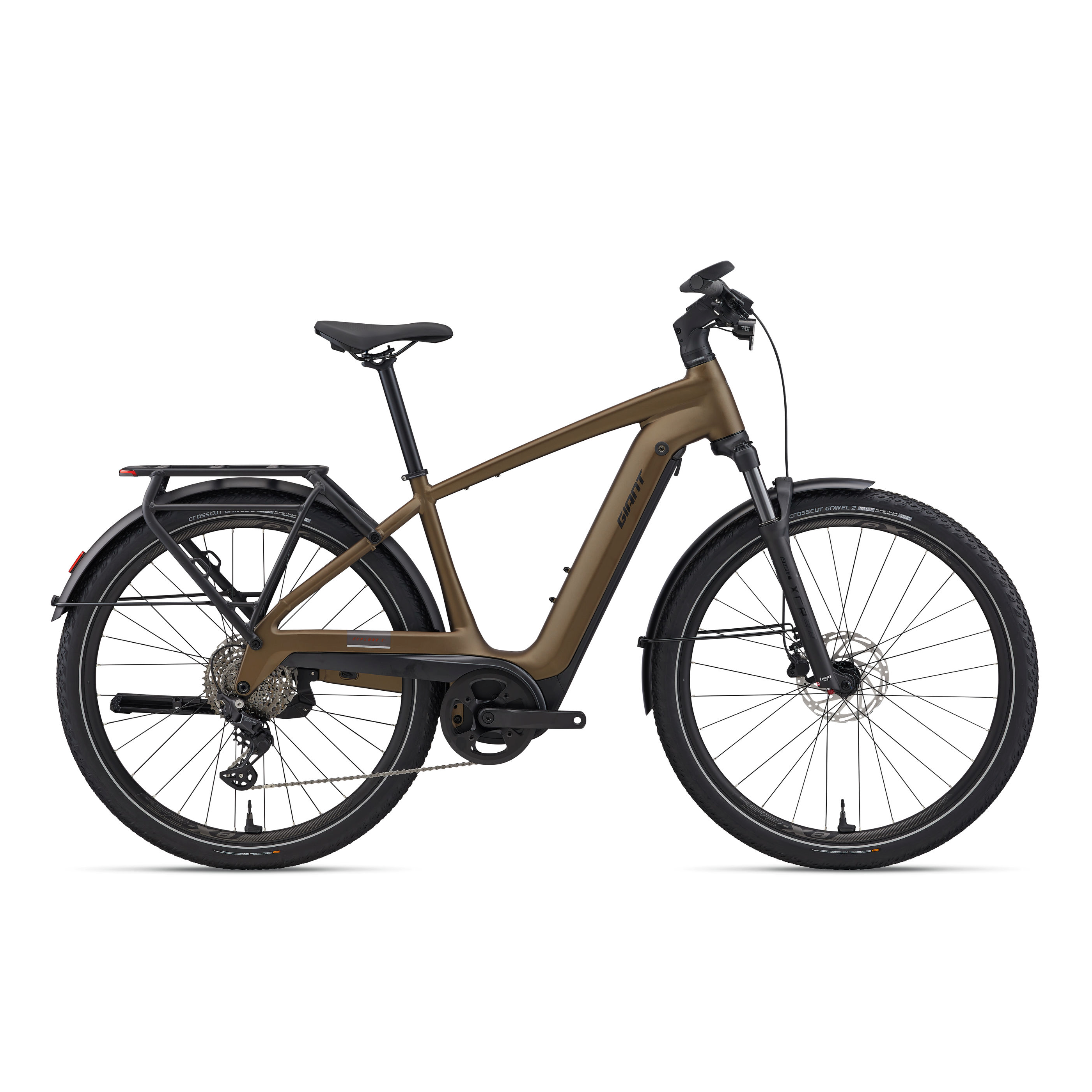 Giant Explore E+ 3 DD Electric Adventure Bike - Pyrite Brown