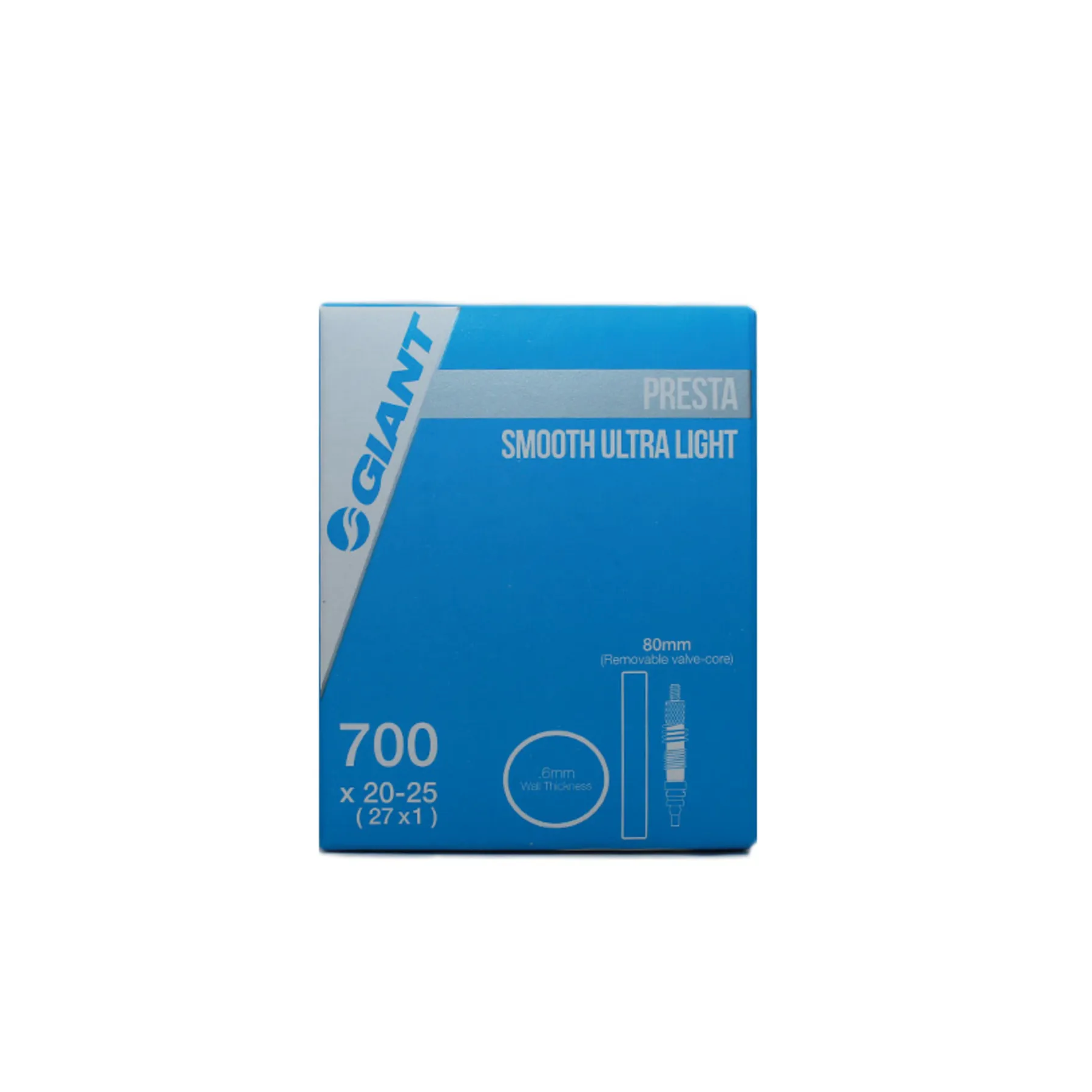 Giant 内胎 - 700X20-25mm 法式气嘴 - 80mm 光滑超轻