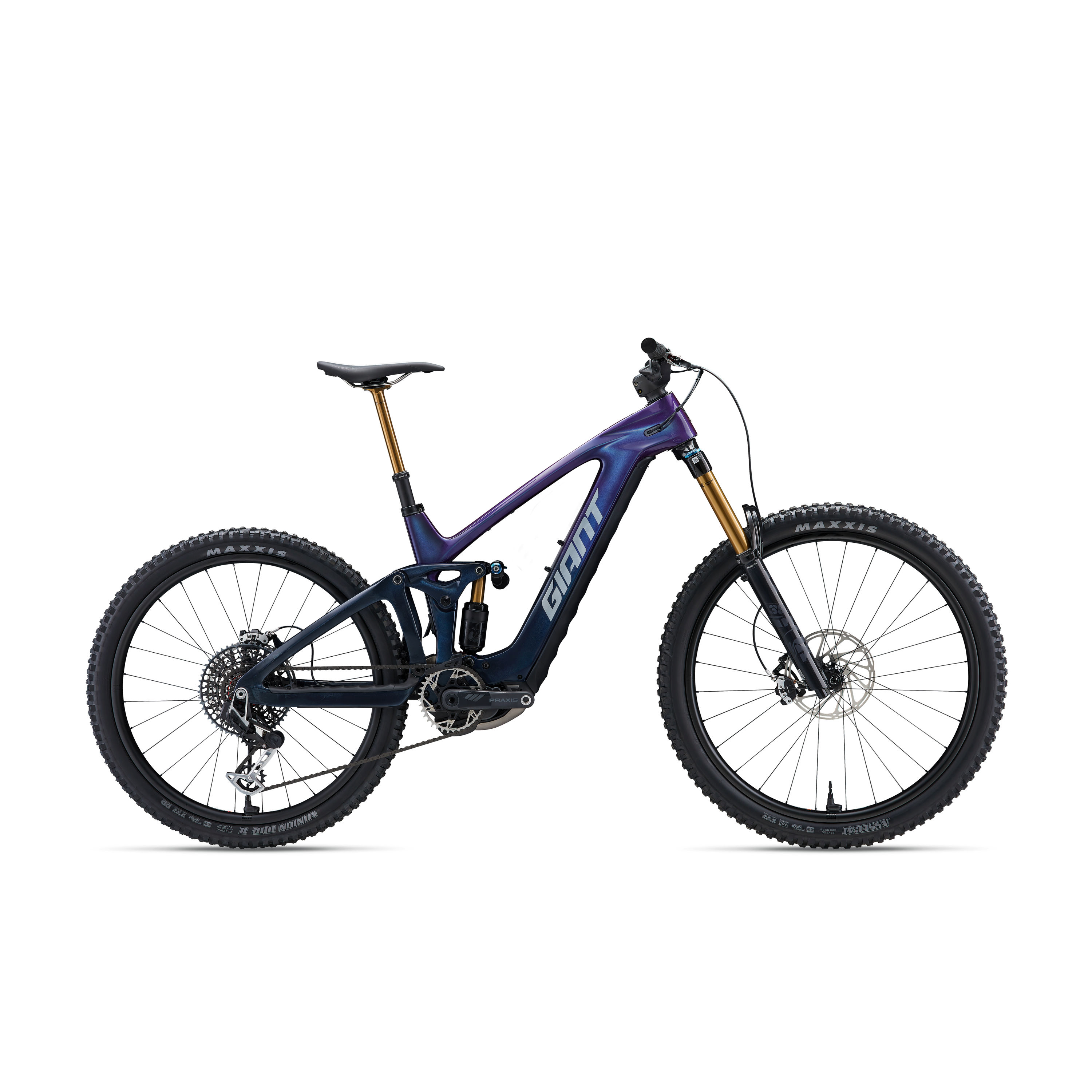 Giant Reign Advanced E+ 0 Mountain Bike - Purple Haze/Metallic Navy