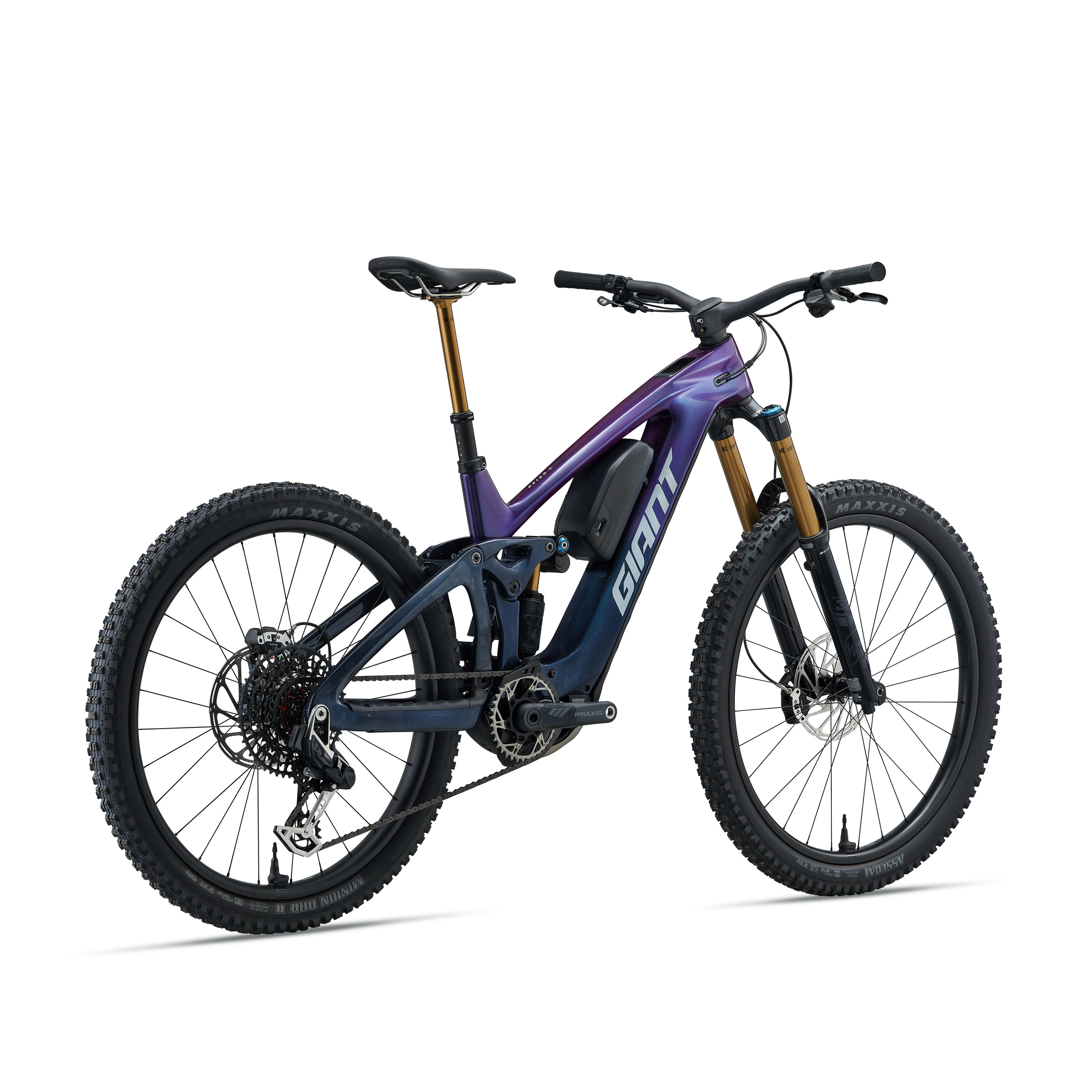 Giant Reign Advanced E+ 0 Mountain Bike - Purple Haze/Metallic Navy
