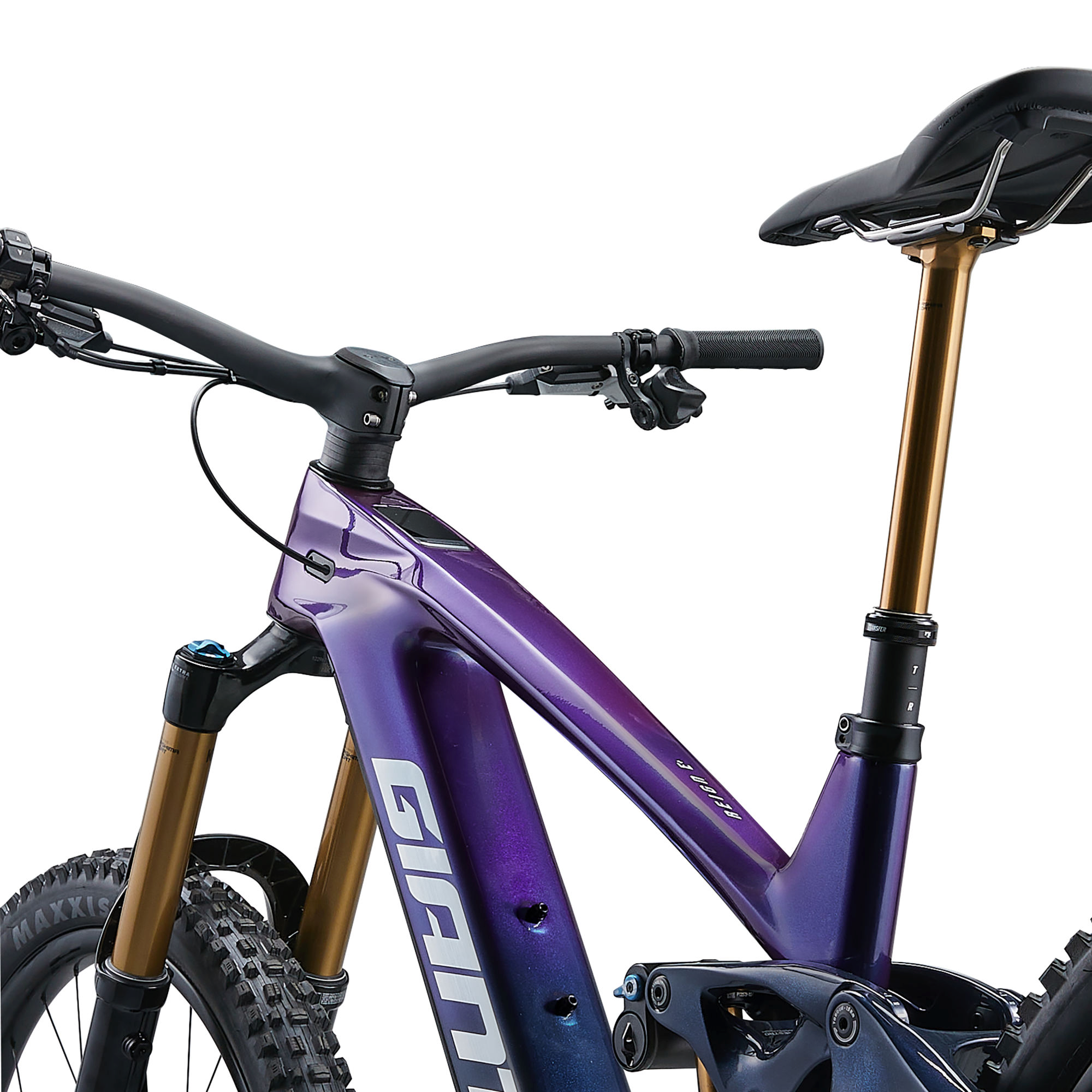 Giant Reign Advanced E+ 0 Mountain Bike - Purple Haze/Metallic Navy