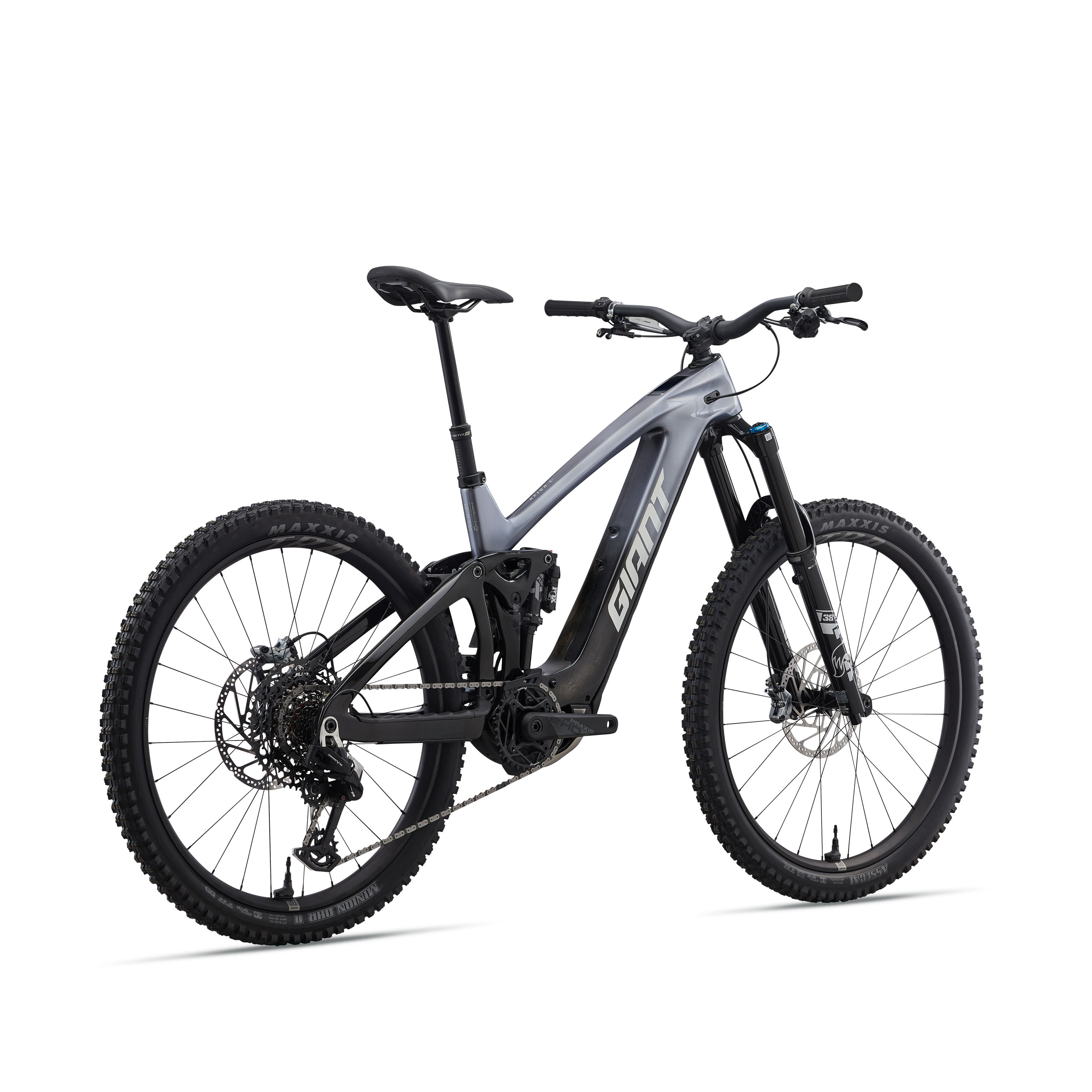 Giant Reign Advanced E+ 1 Mountain Bike - Mercury/Carbon Smoke