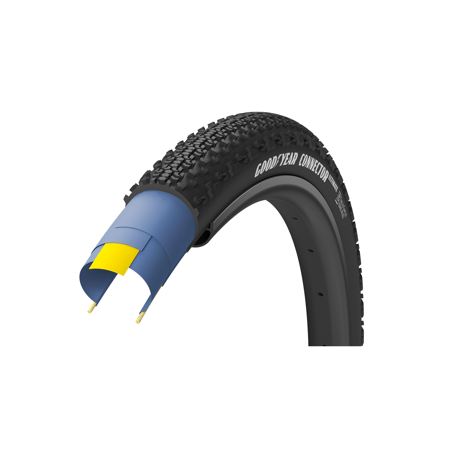Goodyear Connector Ultimate 真空胎 完整碎石路轮胎 - 黑色