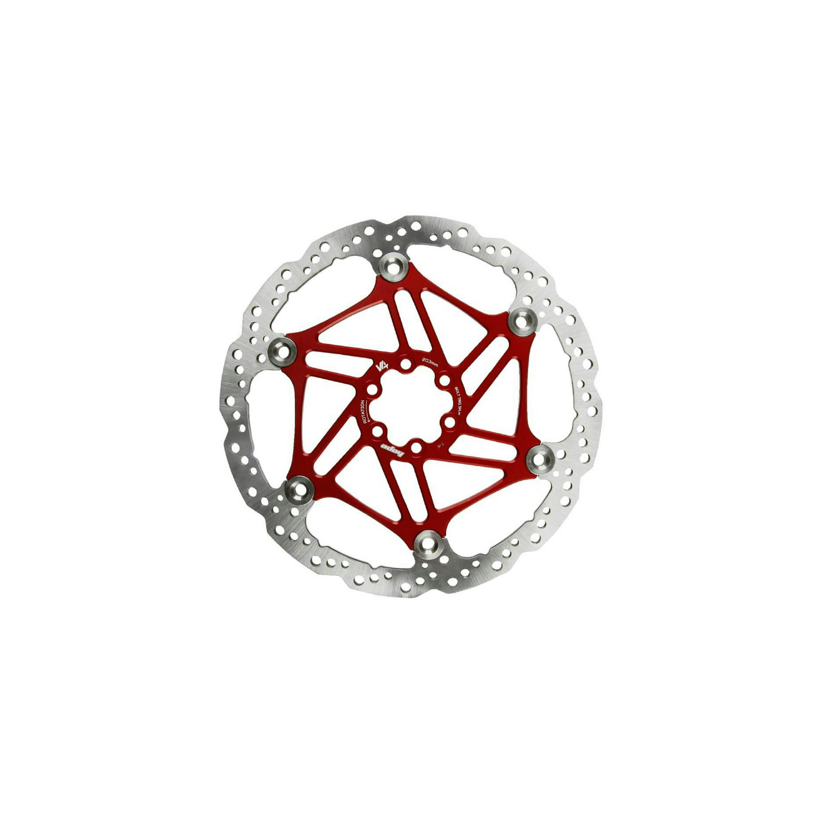 Hope Floating Disc Rotor V4 - 6-Bolt - Red