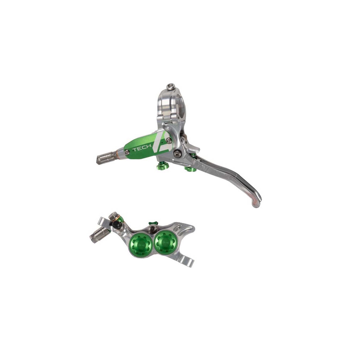 Hope Tech4 V4 Brake - Silver/Green