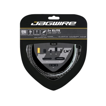 Jagwire Road 2x Elite Link Shift Cable Kit - Black