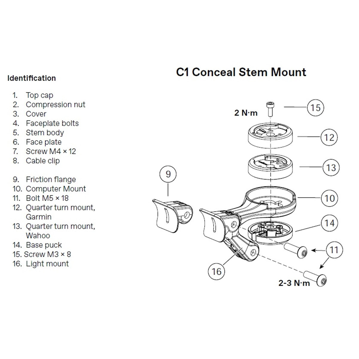 Cannondale C1 Conceal Accessory Mount Kit