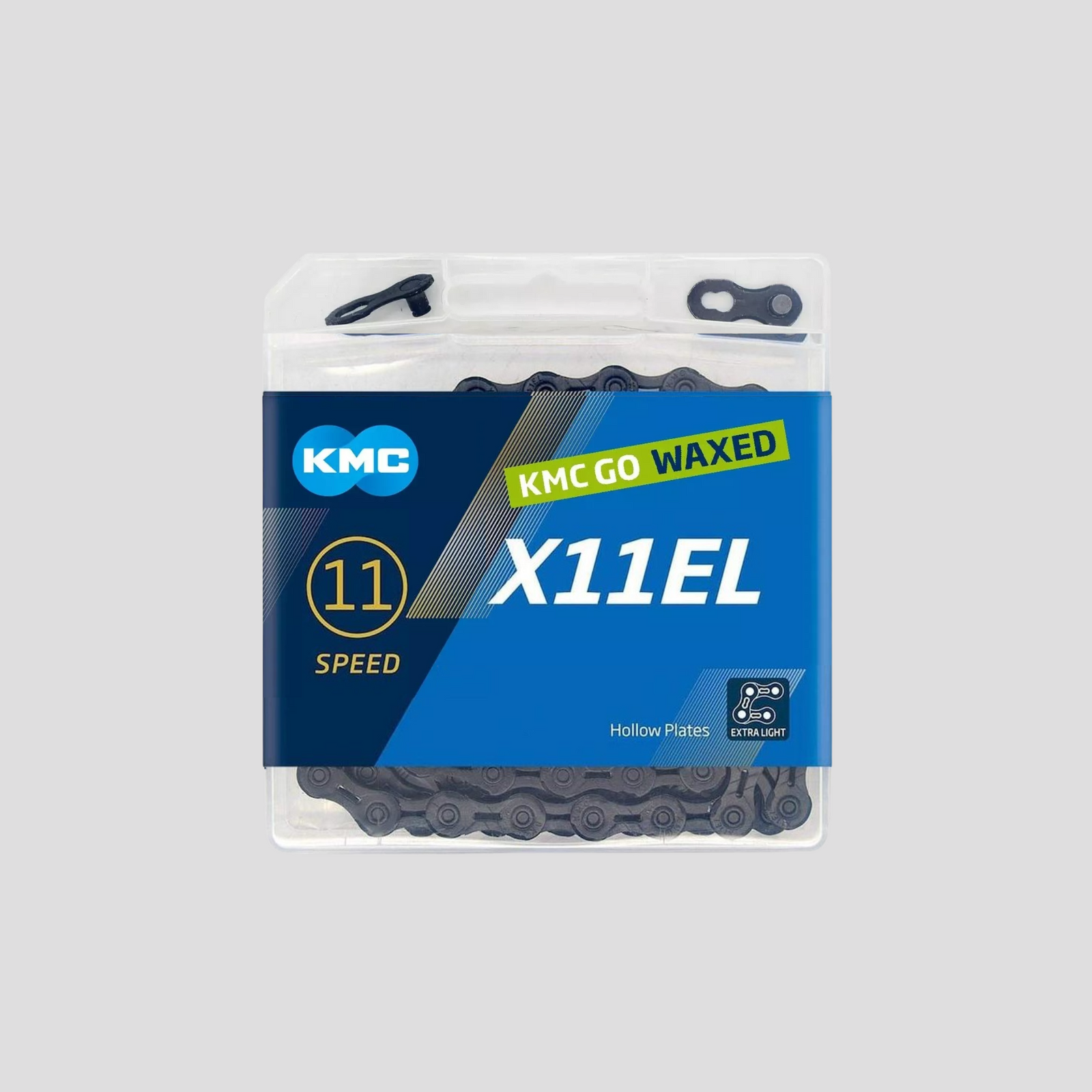 KMC X11EL 上蜡 11 速链条 - 黑色