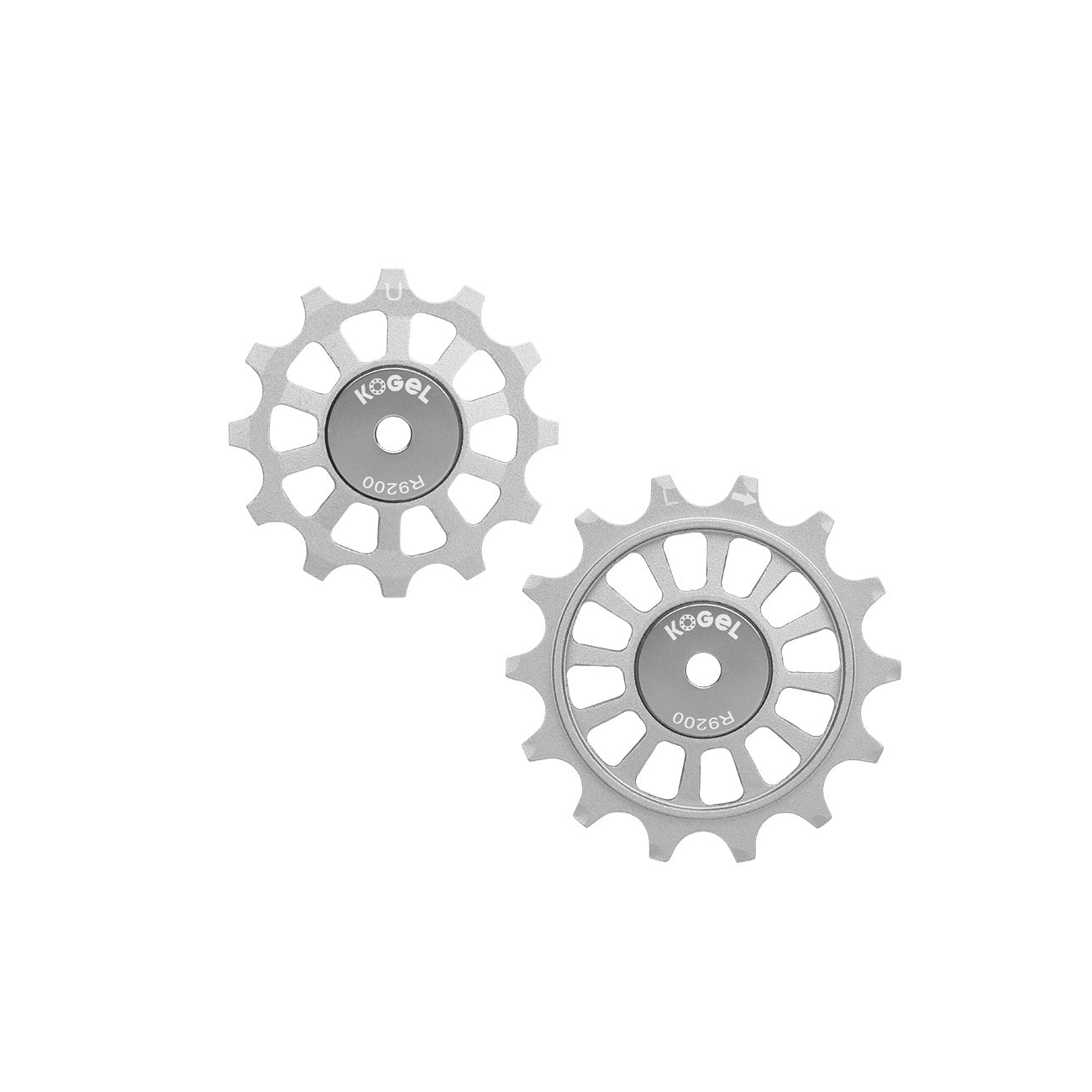 Kogel 12/14T Oversized Derailleur Pulley For Shimano R9200 (12-Speed) - Raw Silver