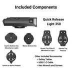 KOM Cycling Quick Release Front Light (350 Lumens)