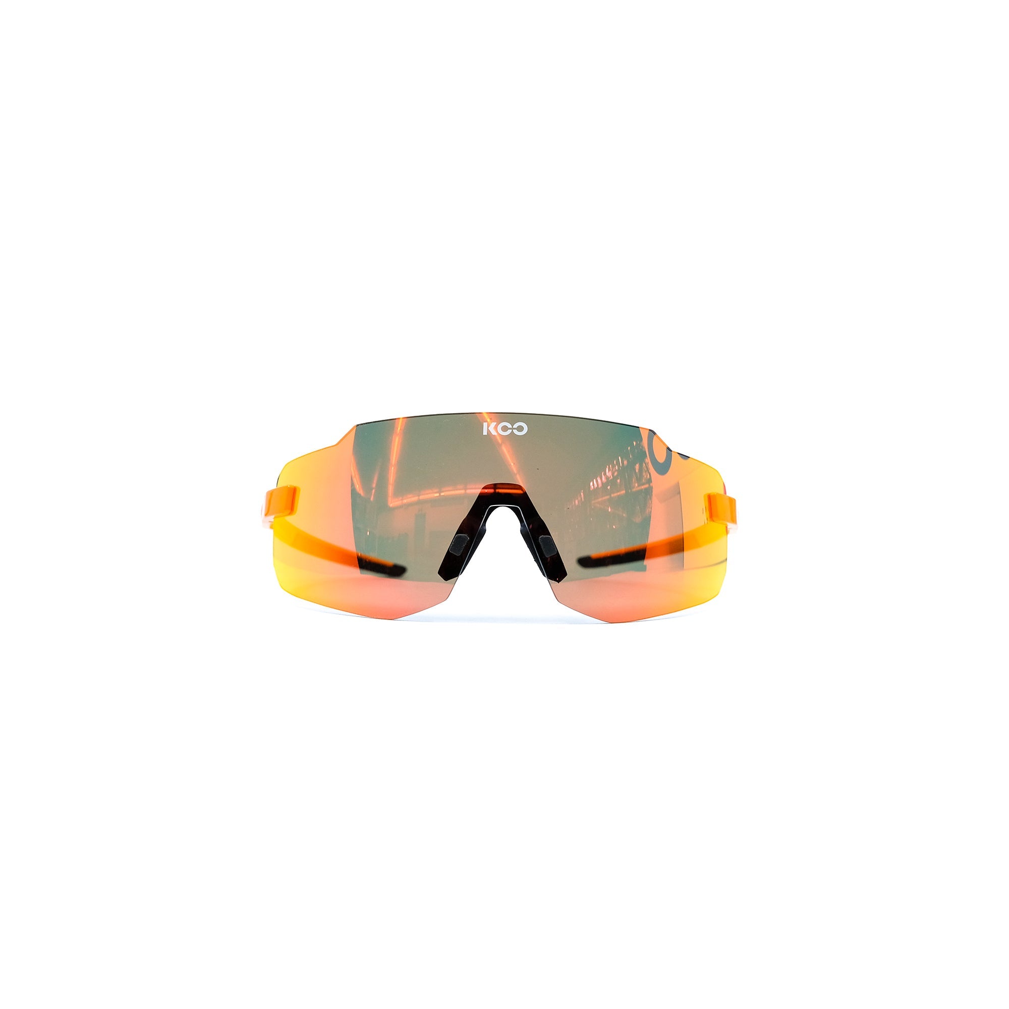 koo-supernova-sunglasses-orange-fluo-red-mirror-lens-front