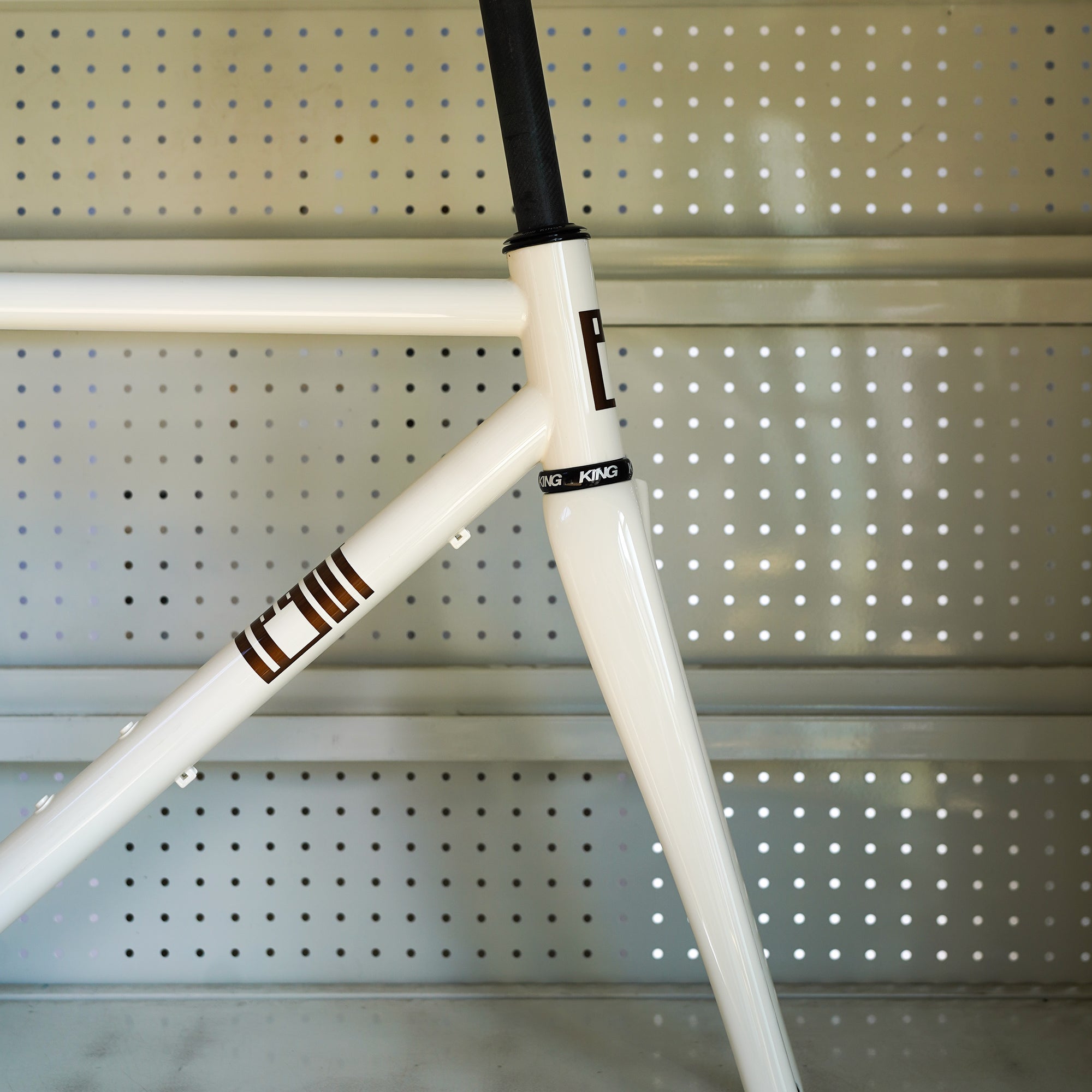 Legor Cicli Nuiorksiti+ Steel Road Frameset - 53cm (Off-White/Bourbon)