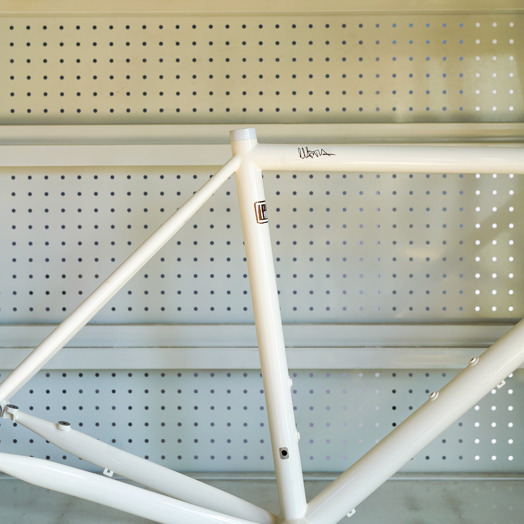 Legor Cicli Nuiorksiti+ Steel Road Frameset - 53cm (Off-White/Bourbon)