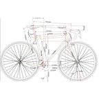 Legor Cicli Nuiorksiti+ Steel Road Frameset - 53cm (Off-White)