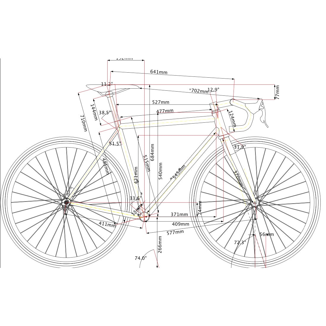 Legor Cicli Nuiorksiti+ Steel Road Frameset - 53cm (Off-White/Bourbon)