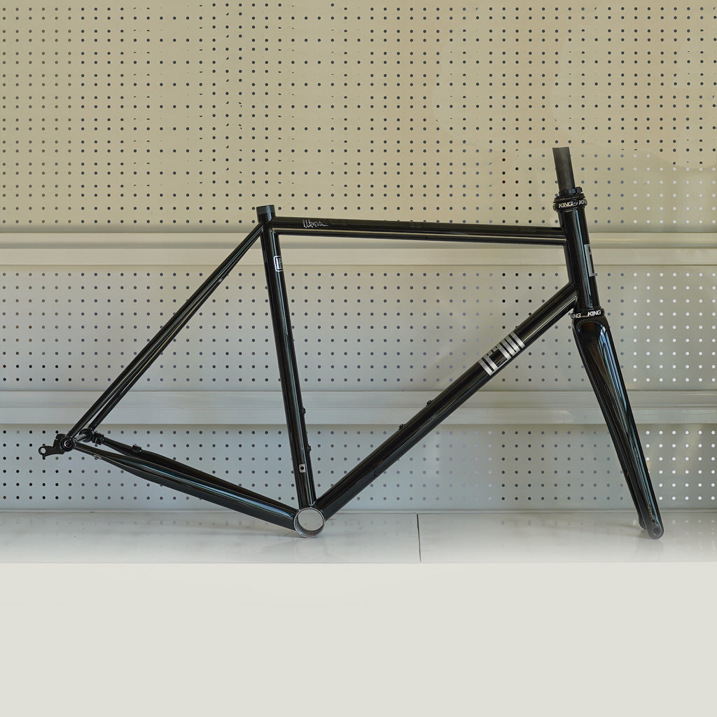 Legor Cicli Nuiorksiti+ Steel Road Frameset - 54cm (Metallic Green/Silver)