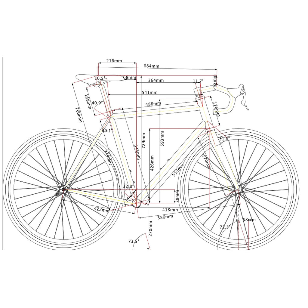 Legor Cicli Nuiorksiti+ Steel Road Frameset - 54cm (Metallic Green)