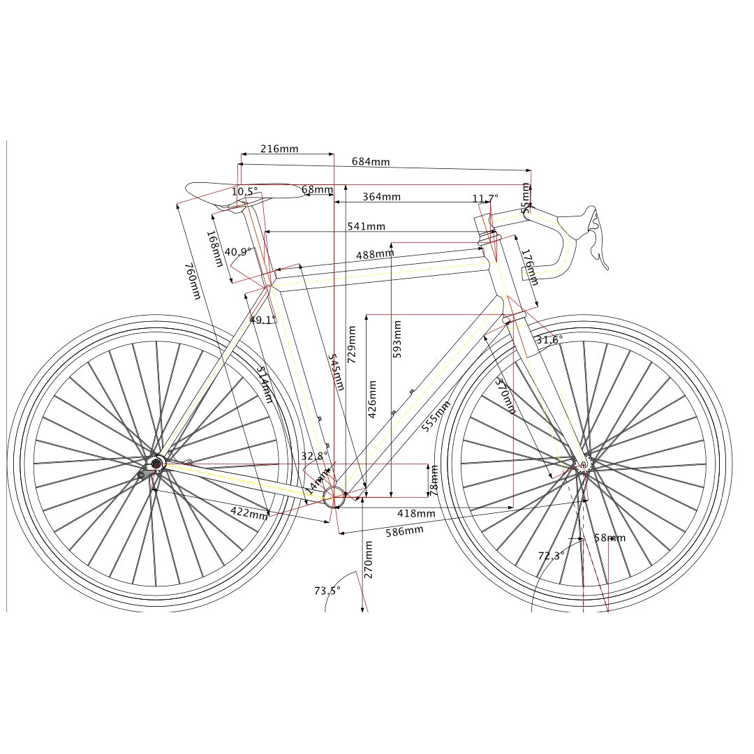 Legor Cicli Nuiorksiti+ Steel Road Frameset - 54cm (Metallic Green/Silver)