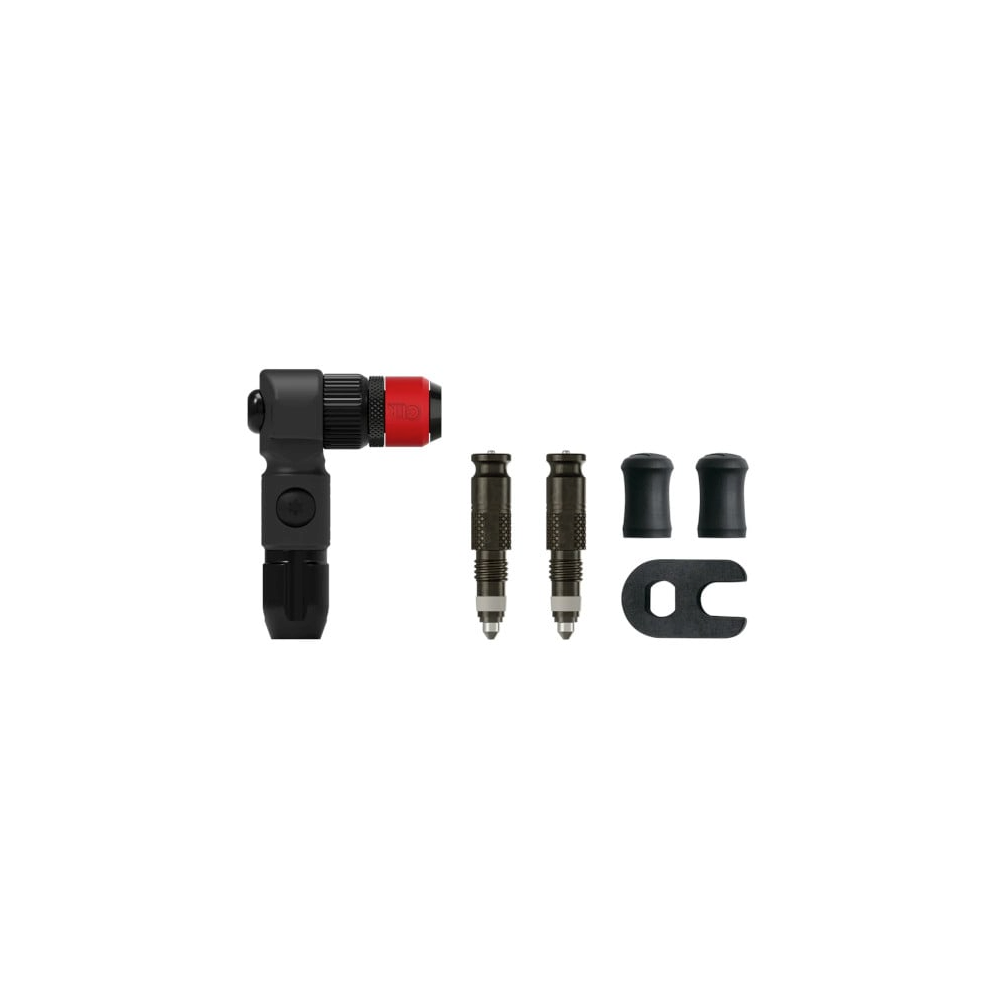 Lezyne ABS Pro Clik Valve Chuck + 2x Clik Valve Cores