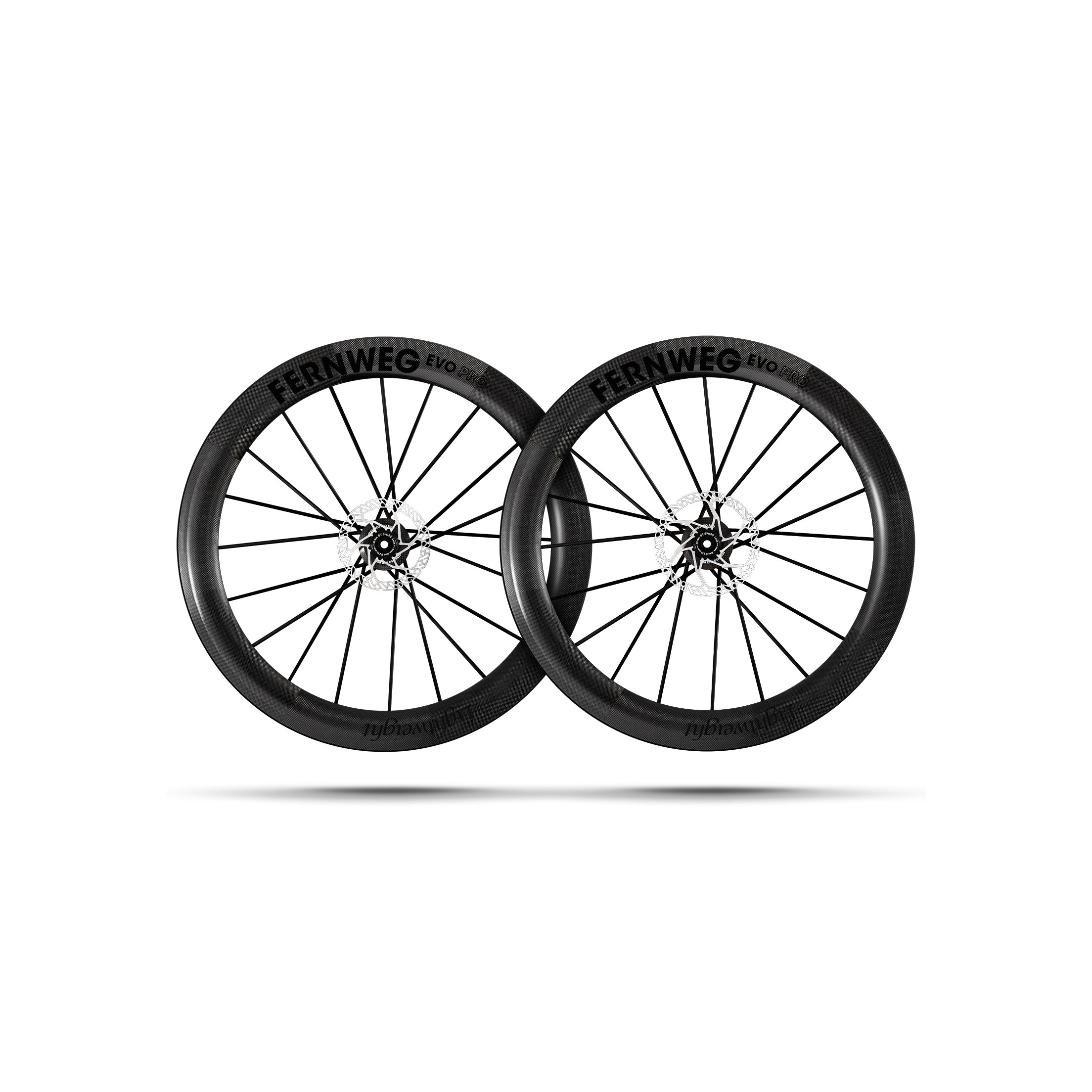 Lightweight Fernweg 63 EVO Pro Schwarz Edition Disc Wheelset