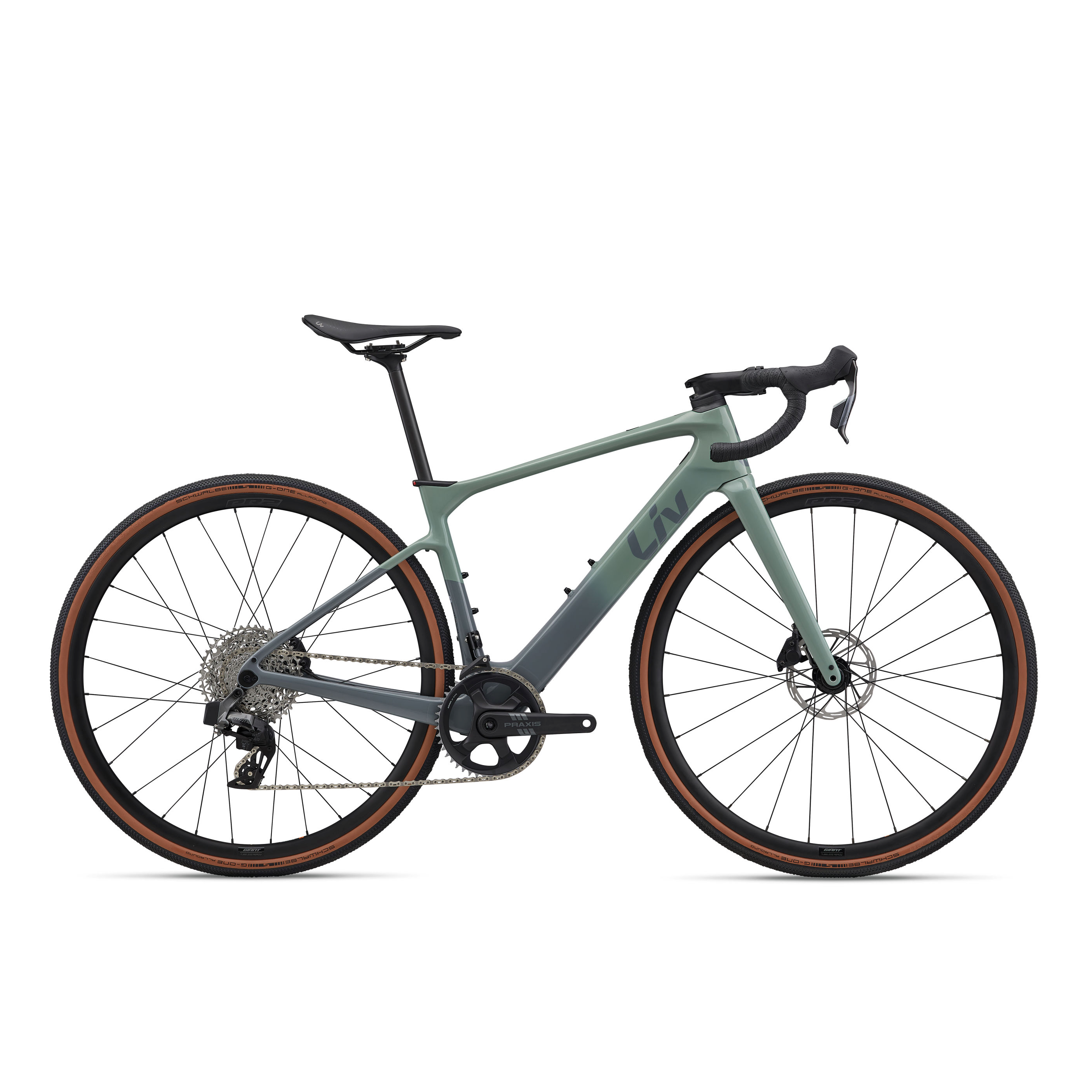 Liv Avail Advanced E+ Elite AR E-Bike - Eucalyptus/Ocean Storm