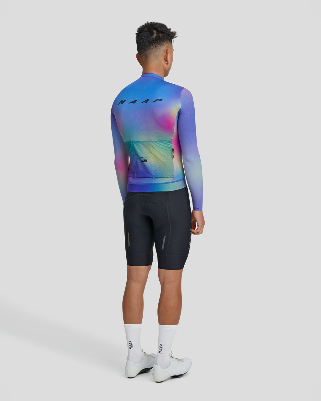 MAAP Blurred Out Pro Hex LS Jersey 2.0 - Blue Mix