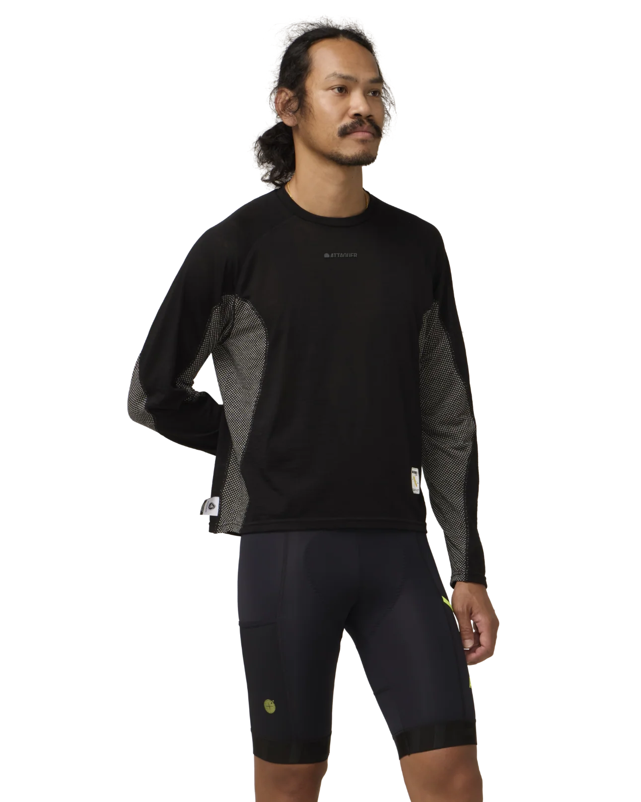 Attaquer Merino Tech Long Sleeve - Black