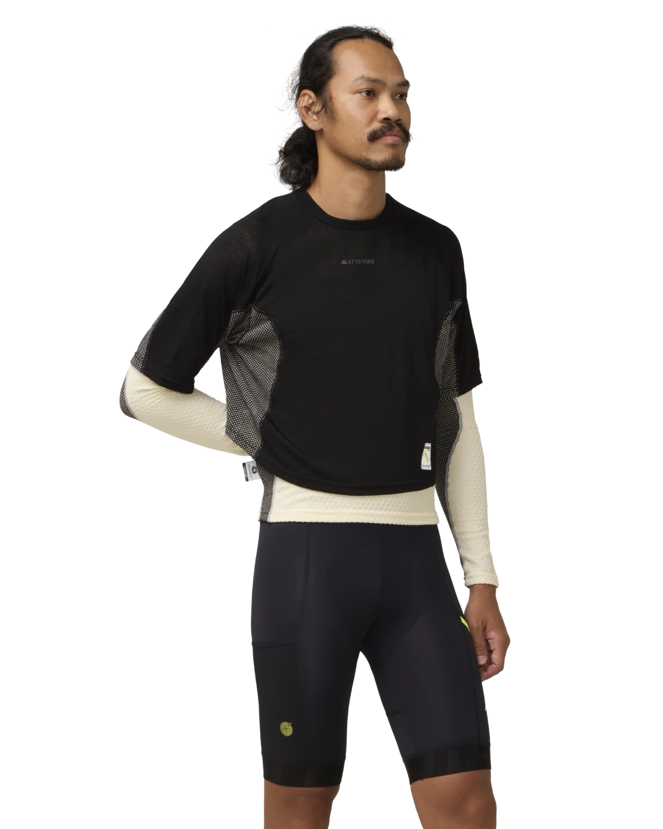 Attaquer Merino Tech Crop - Black