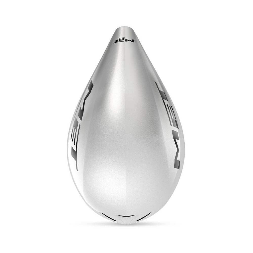 MET Drone Wide Body II Aero Helmet - White Metallic/Glossy