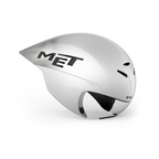 MET Drone Wide Body II Aero Helmet - White Metallic/Glossy
