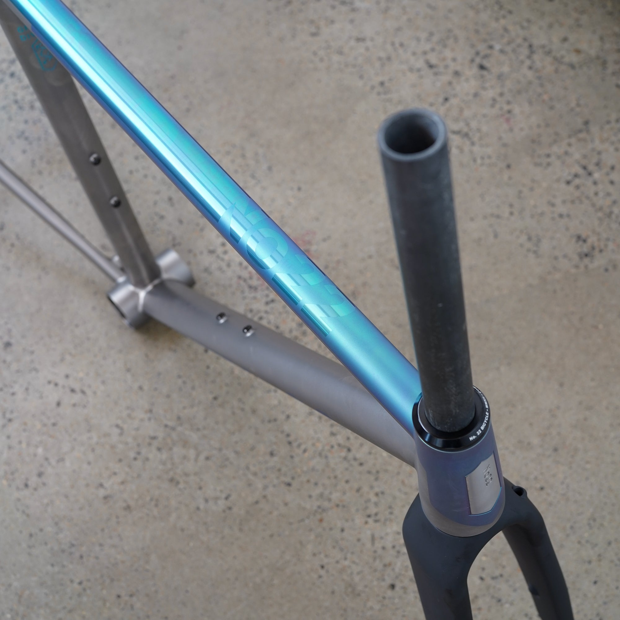 No. 22 Great Divide Titanium Road Frameset - 50cm Turquoise