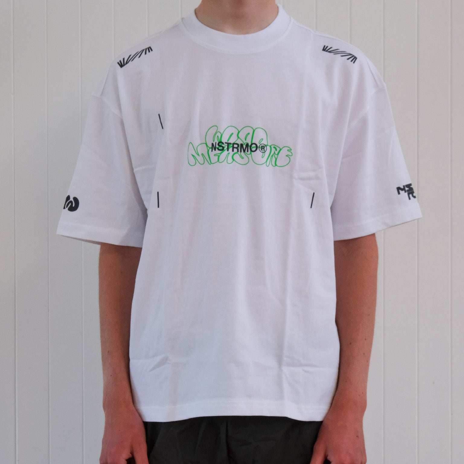 NSTRMO x Good Measure Box Tee - White